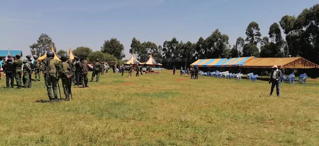 Police officers in Nyamira
