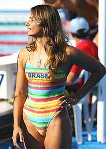 Sexy Swimmer Flavia Delaroli
