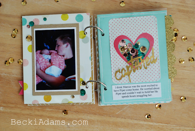 Create a Mini Album with the HSN We R Memory Keepers Fuse Tool Kit with @jbckadams Becki Adams [ad]  #scrapbooking #Minialbum #papercrafting #WRMKFuse