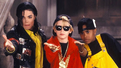 MJ and Macaulay Culkin in the Black or White music video