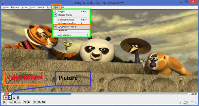 VLC media Player video record