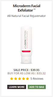 Microderm Facial Exfoliator™ All-Natural Facial Rejuvenator and Sloughs Away Dead Skin Cells