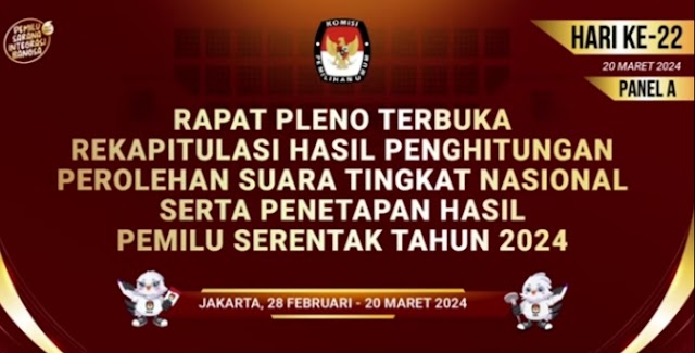 Inilah Pengumuman KPU Atas Hasil Pemilu Tahun 2024 Secara Nasional