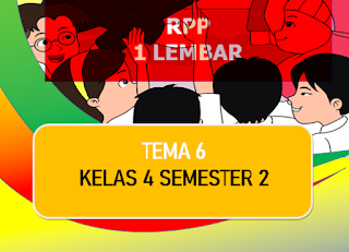 Contoh RPP 1 Lembar Kelas 4 K13 SD