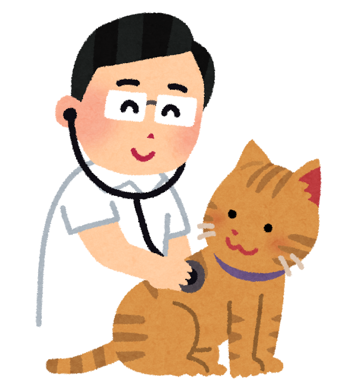 猫を検診する獣医のイラスト かわいいフリー素材集 いらすとや