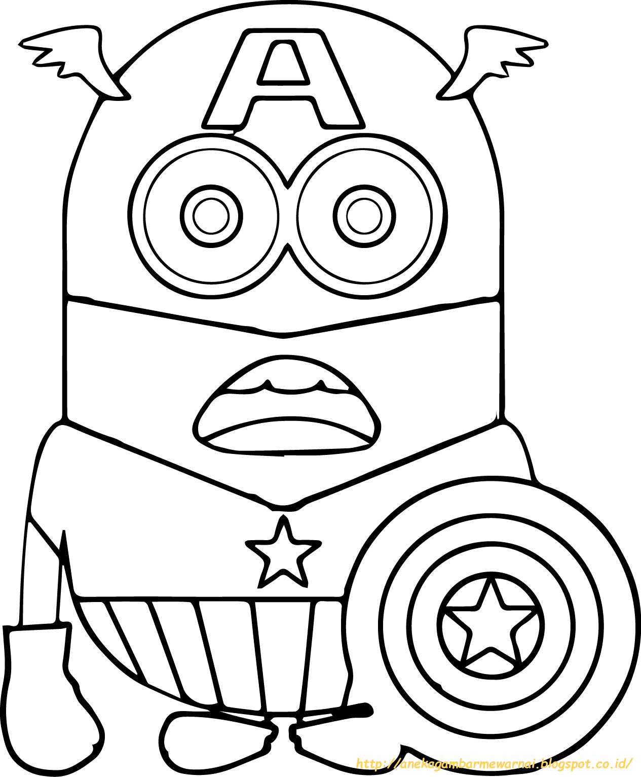 Gambar Sketsa Kartun Minion Pernik Wallpaper