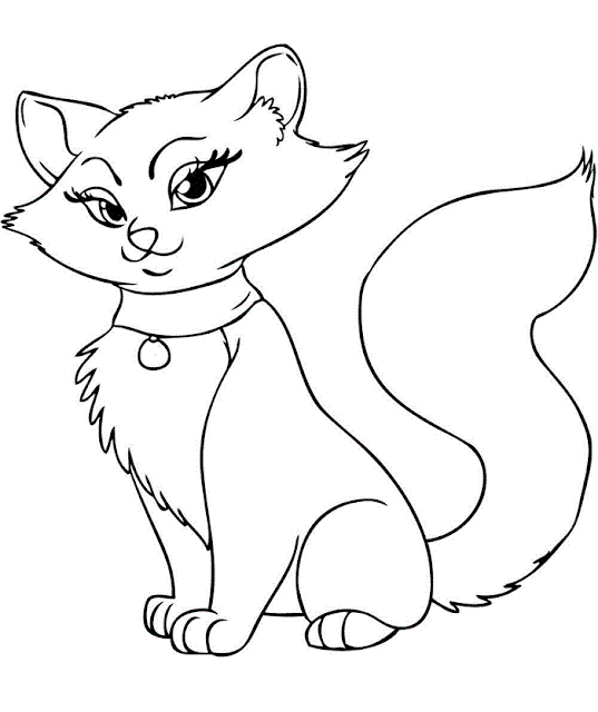 Cute Kitten Coloring Pages Printable PDF