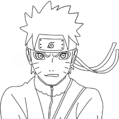 Cara Menggambar Anime Naruto  mode Sennin Goyang Pensil