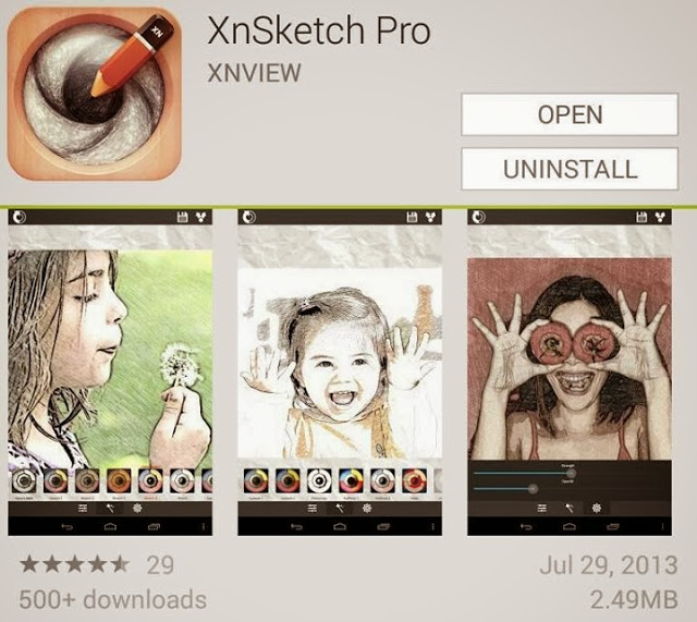 تحميل برنامج XnSketch 2016 لتحويل الصور الى صورة مرسومه بلقلم الرصاص بأخر تحديثات