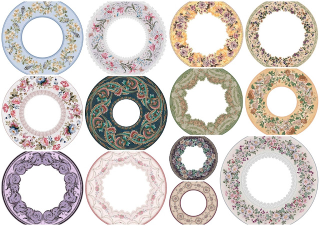 Flowery Retro Free Printable Labels or Toppers.