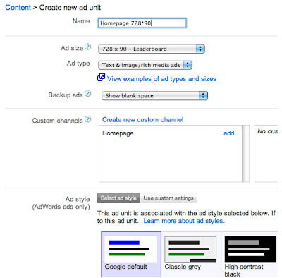 customize your ad unit,adsense,google adsense,blog for money,ads