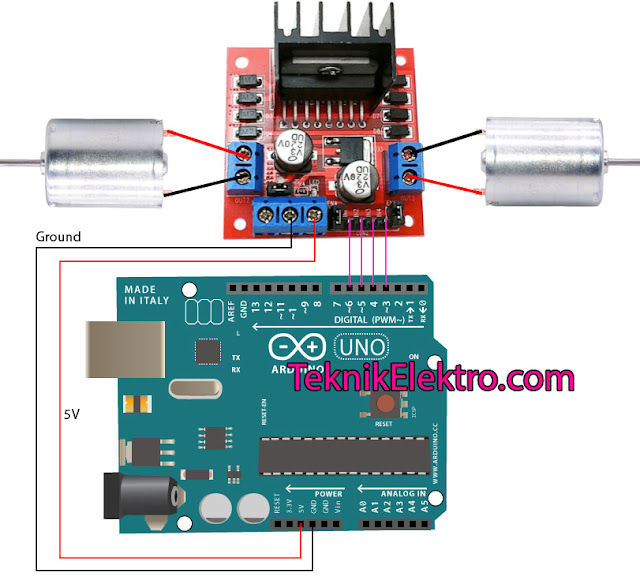 Motor driver l298n arduino