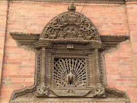 Woodcarving of Nepal, peacock window