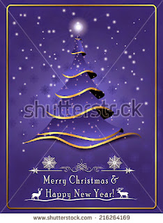 orporate Merry Christmas and a Happy New Year - greeting card for printing