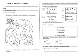 Avaliação diagnóstica para 2º ano