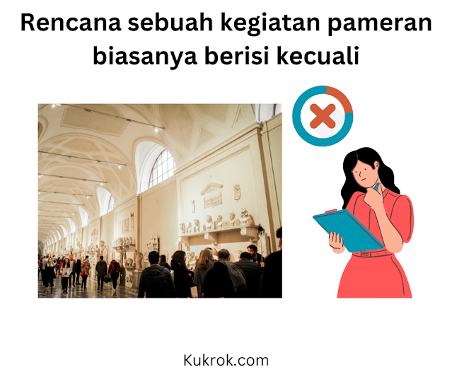 Rencana sebuah kegiatan pameran biasanya berisi kecuali