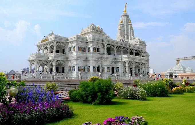 Prem Mandir Vrindavan , Mathura | Radha Krishna Prem Mandir Vrindavan Timing , History , Architecture