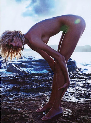 Anja Rubik goes topless for Vogue Paris June/July 2013