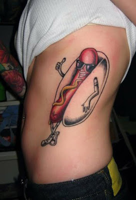 Cool Hot Dog Tattoos Seen On www.coolpicturegallery.us