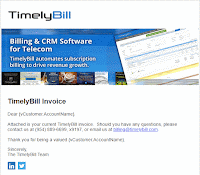 Automated invoice emails