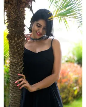 nivisha black dress stills