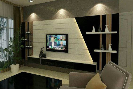 Top 40 modern TV  cabinets designs  Living  room  TV  wall  