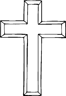 jesus cross coloring printable