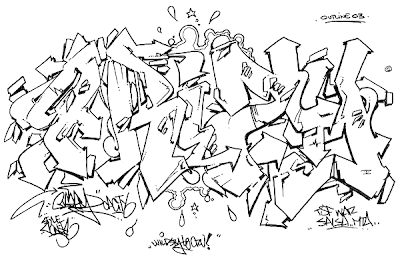 Graffiti Sketches,wildstyle graffiti