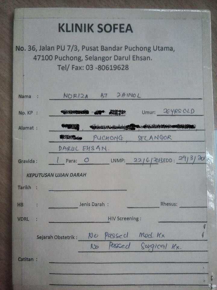 Prosedur buat buku merah/pink di klinik kesihatan 