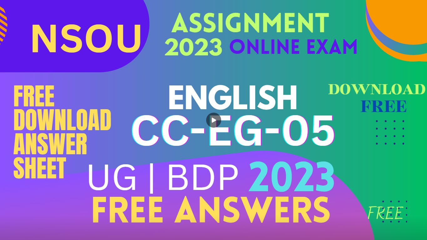 nsou assignment 2023 answer sheet
