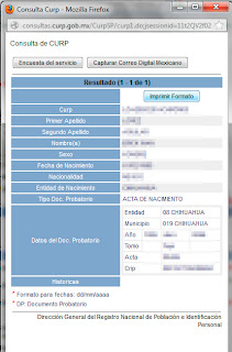 Obtener CURP, Imprimir CURP, México, documentos oficiales