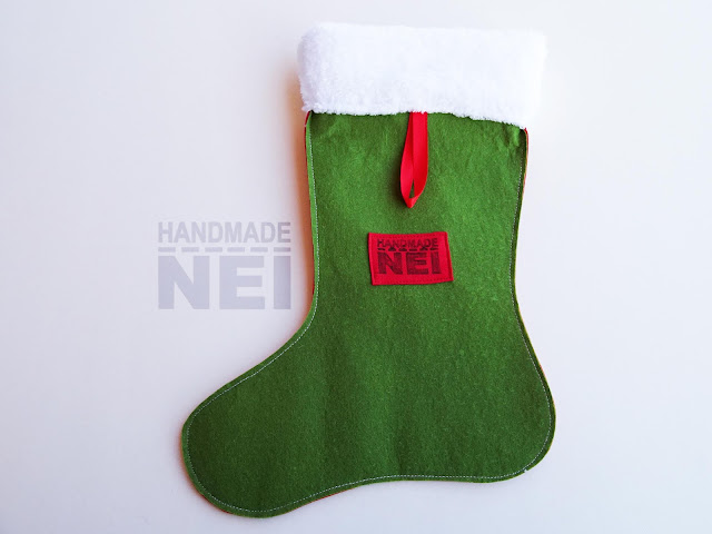 Handmade Nel: Коледен чорап с име "Габриела"