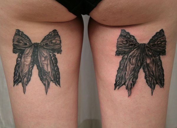 Bow Tattoo Art For Girls
