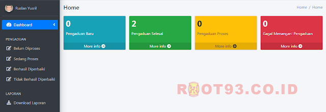 Aplikasi Manajemen Laporan Kerusakan Sarana dan Prasarana Berbasis Web - Kepala Bagian