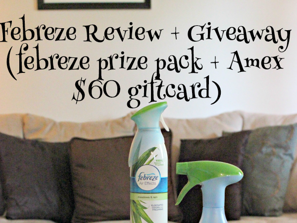 Febreze #noseblind review + giveaway with $60 AMEX