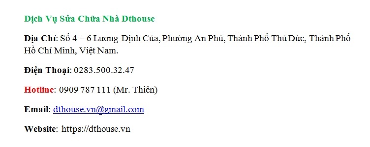 dịch vụ sửa nhà