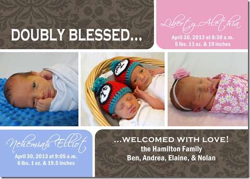twins birth announcement jpg