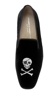 skull and crossbone slippers by Stubbs & Wootton