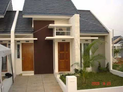 Desain rumah minimalis modern 1 lantai type 45