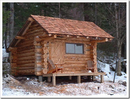 Relaxshacks.com: THIRTEEN Tiny Dream Log Cabins- AND a floating log ...