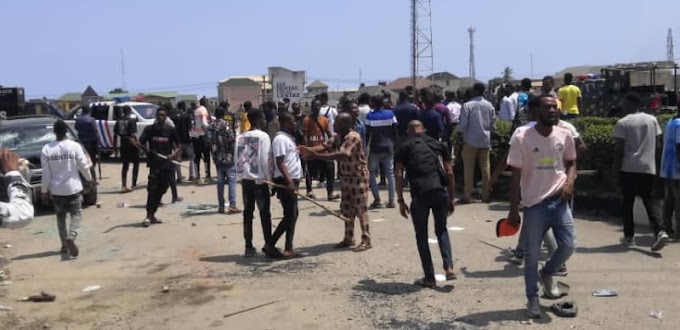 Hoodlums Attack LASU, Destroy Vehicle (Photos)