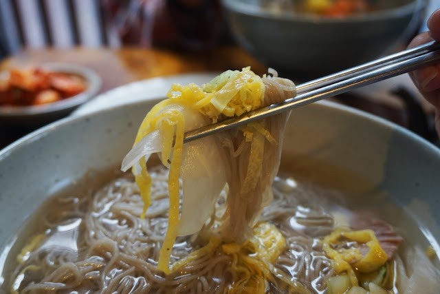 Pyongyang cold noodles in Ryunnam Myeonok