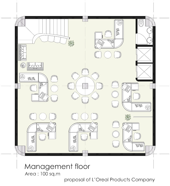 Floor plan of management floor