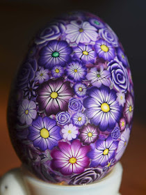 FIMO Polymer Clay Purple Egg