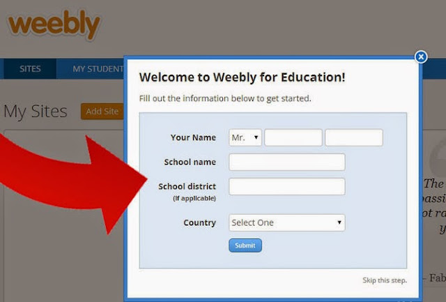 كيفية إنشاء موقع تعليمي عن طريق موقع Weebly