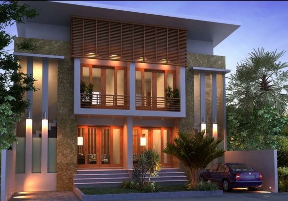 Contoh Desain Rumah Minimalis  2 Lantai