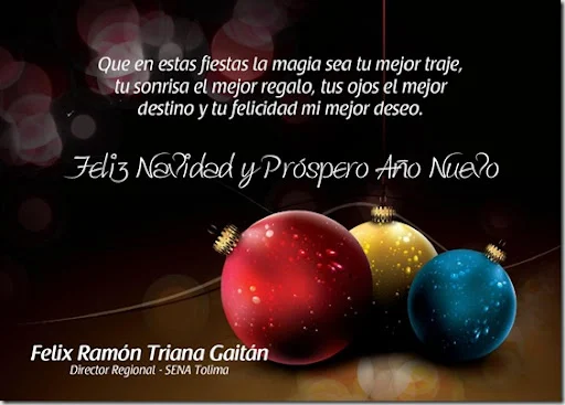 Feliz Navidad SENA Tolima