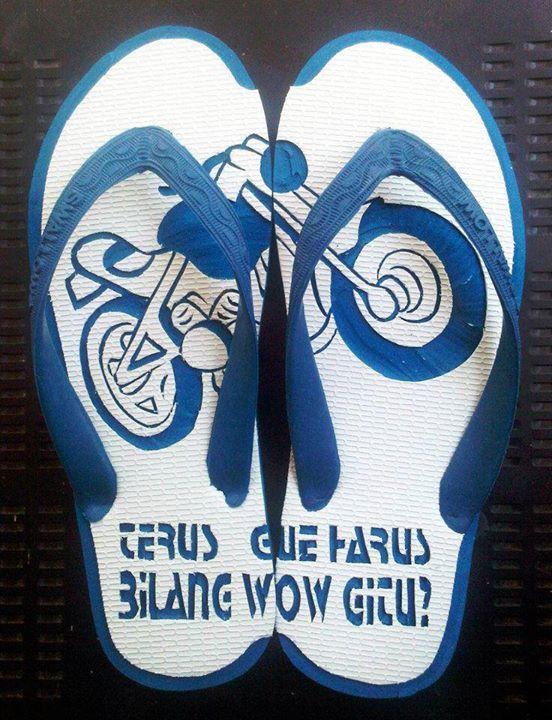 Gambar Motif Ukiran  Jadi Seni Sandal  Jepit  Ukir Gambar 