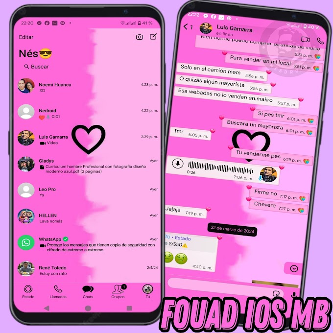 TEMA ❤️ CORAZÓN ❤️ WhatsApp FOUAD iOS MB ❤️