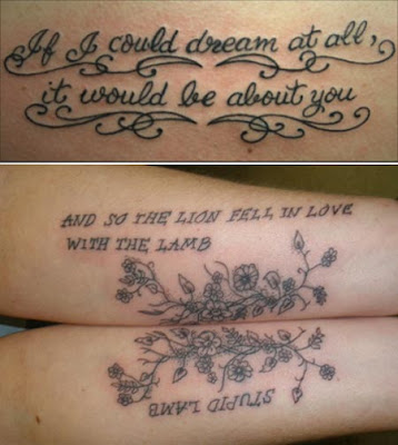 lettering tattoos for girls